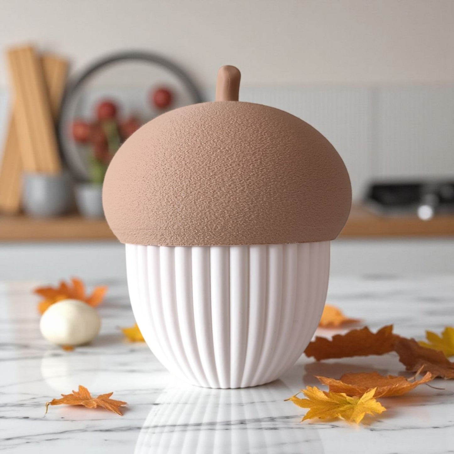 Pot décoratif en forme de gland
