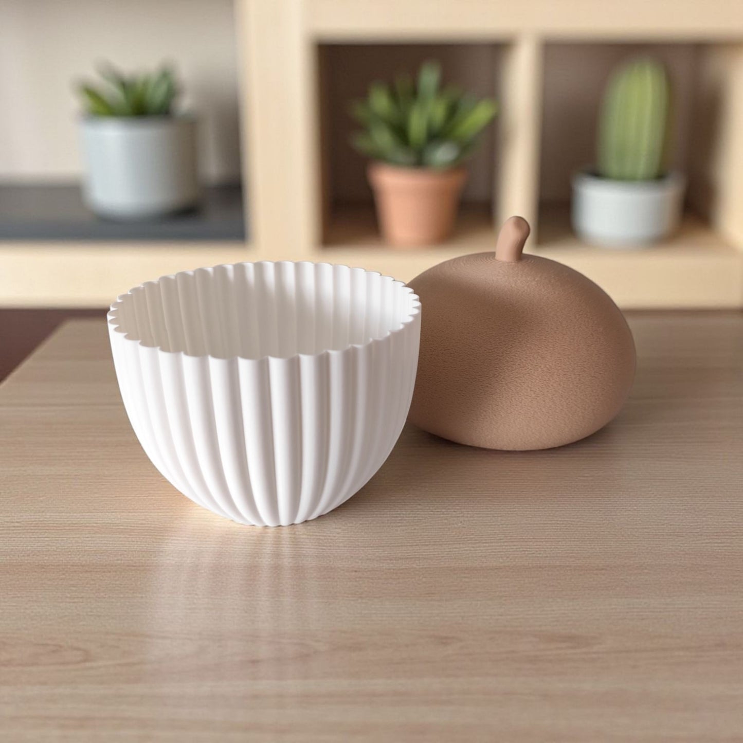 Pot décoratif en forme de gland