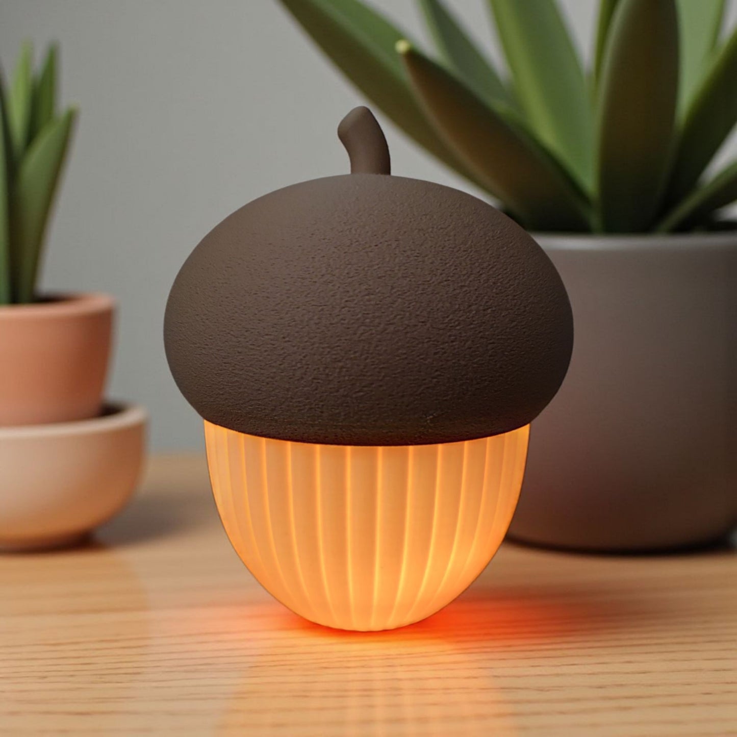 Pot décoratif en forme de gland
