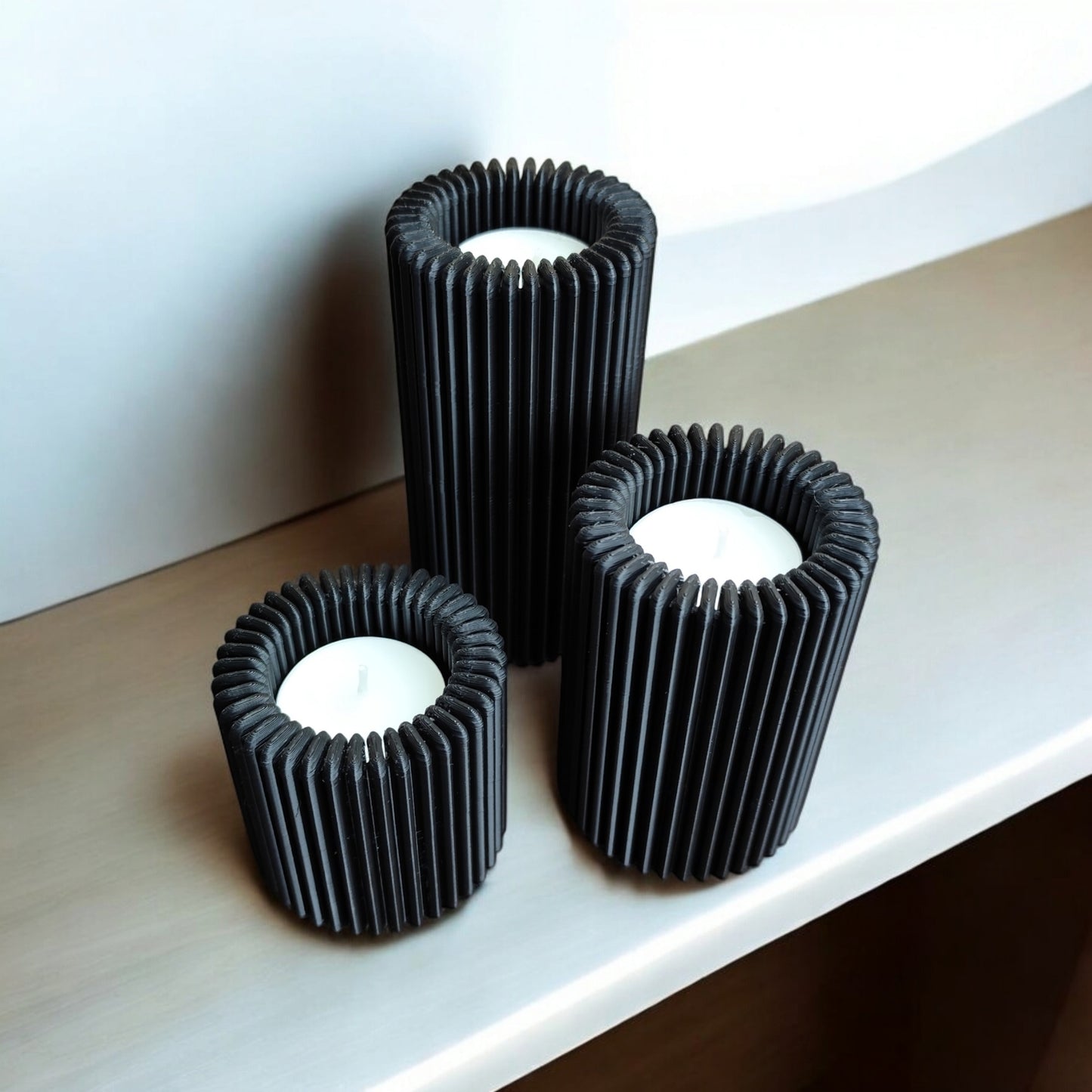 Porte-bougies Strio Alto – élégance et harmonie lumineuse
