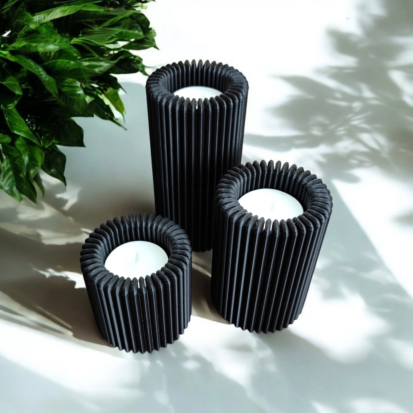 Porte-bougies Strio Alto – élégance et harmonie lumineuse