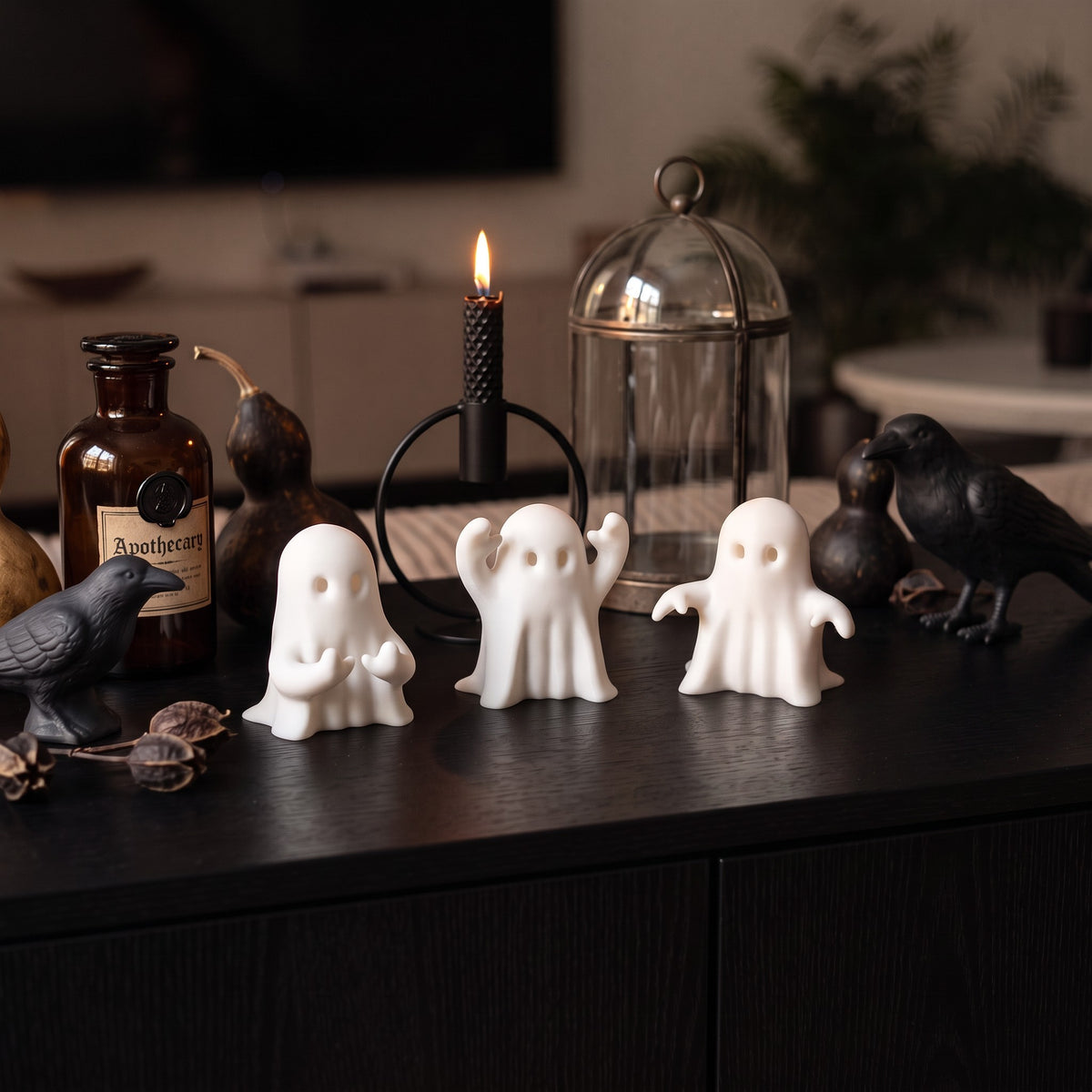 Trio de petits fantômes d'Halloween - vue 4