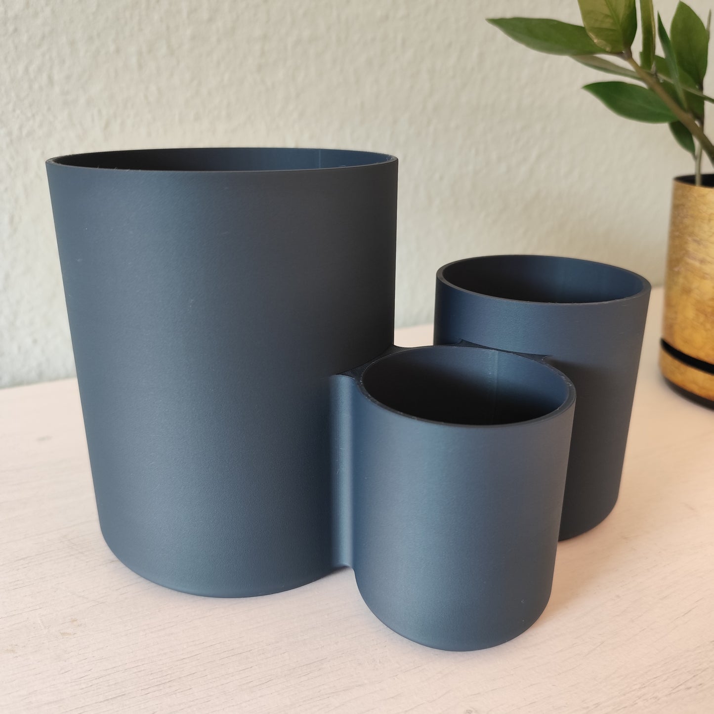 Organisateur d’ustensiles de cuisine triple – design moderne