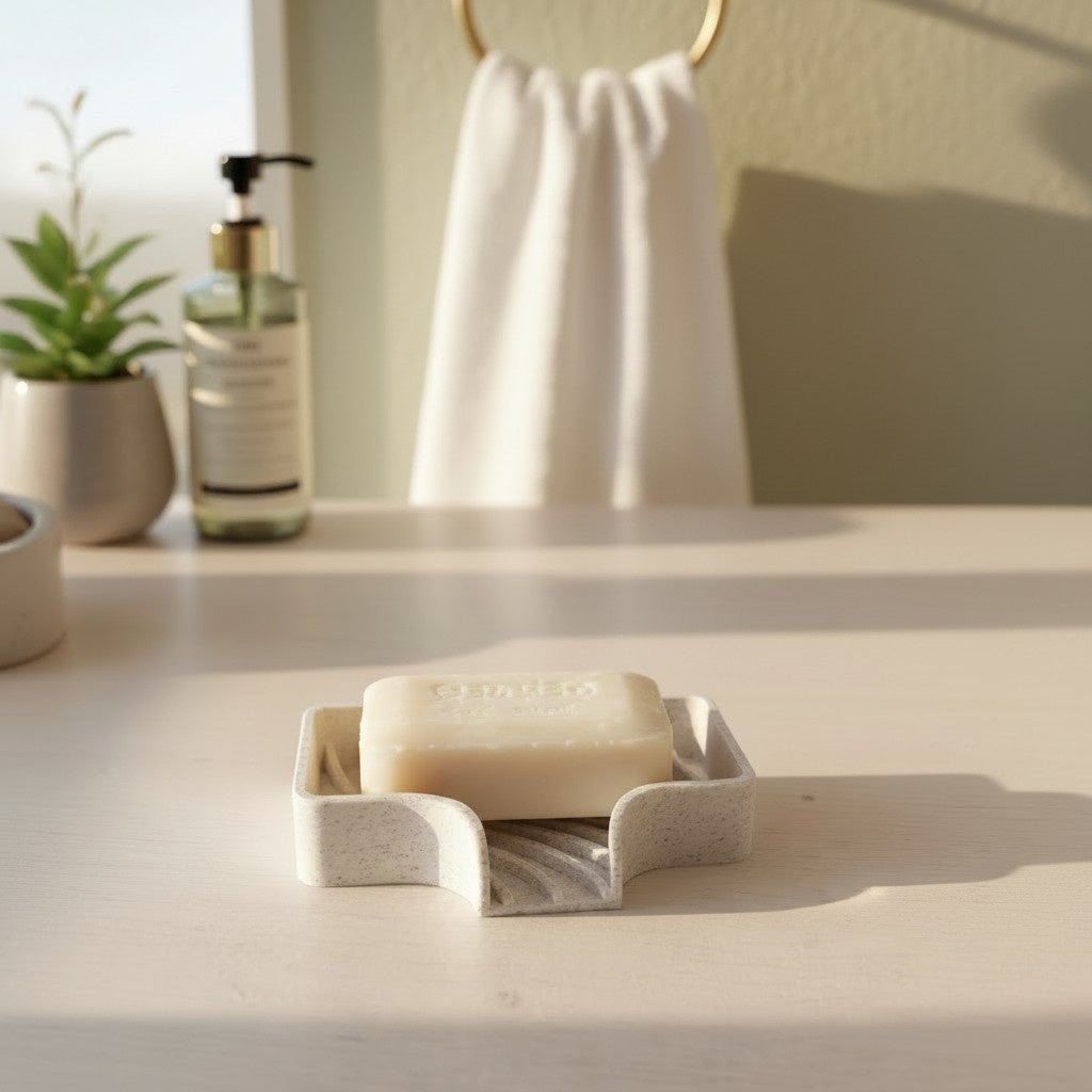 Porte-savon courbé avec évacuation - vue 4