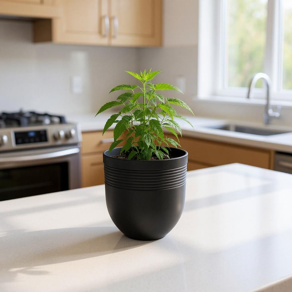 Pot de rangement arrondi – Élégance et sobriété