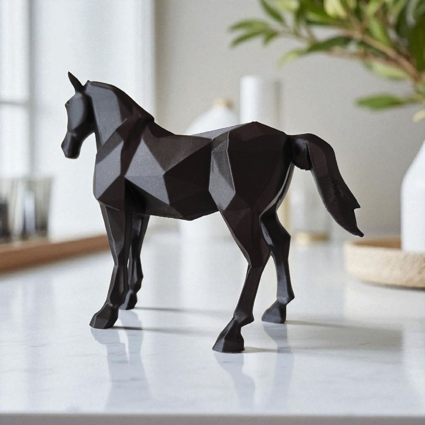 Sculpture Étalon Low-Poly