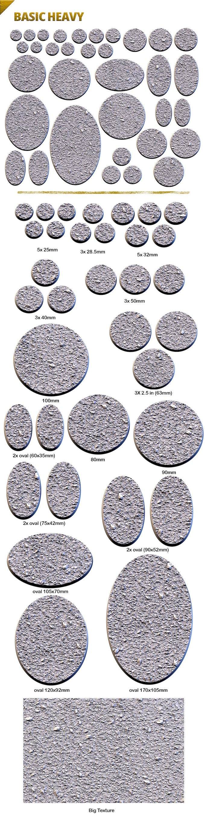 Bases/Socles "Basic Heavy"