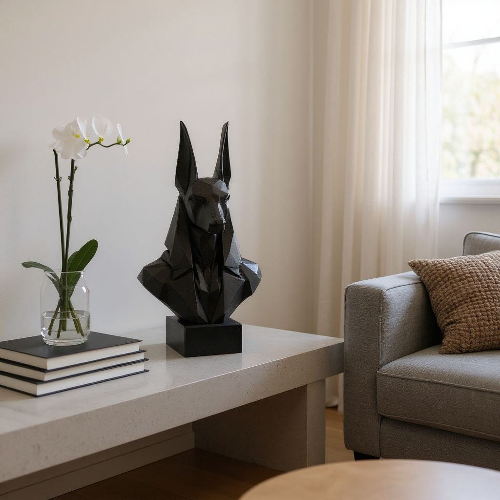 Sculpture Anubis Low-Poly