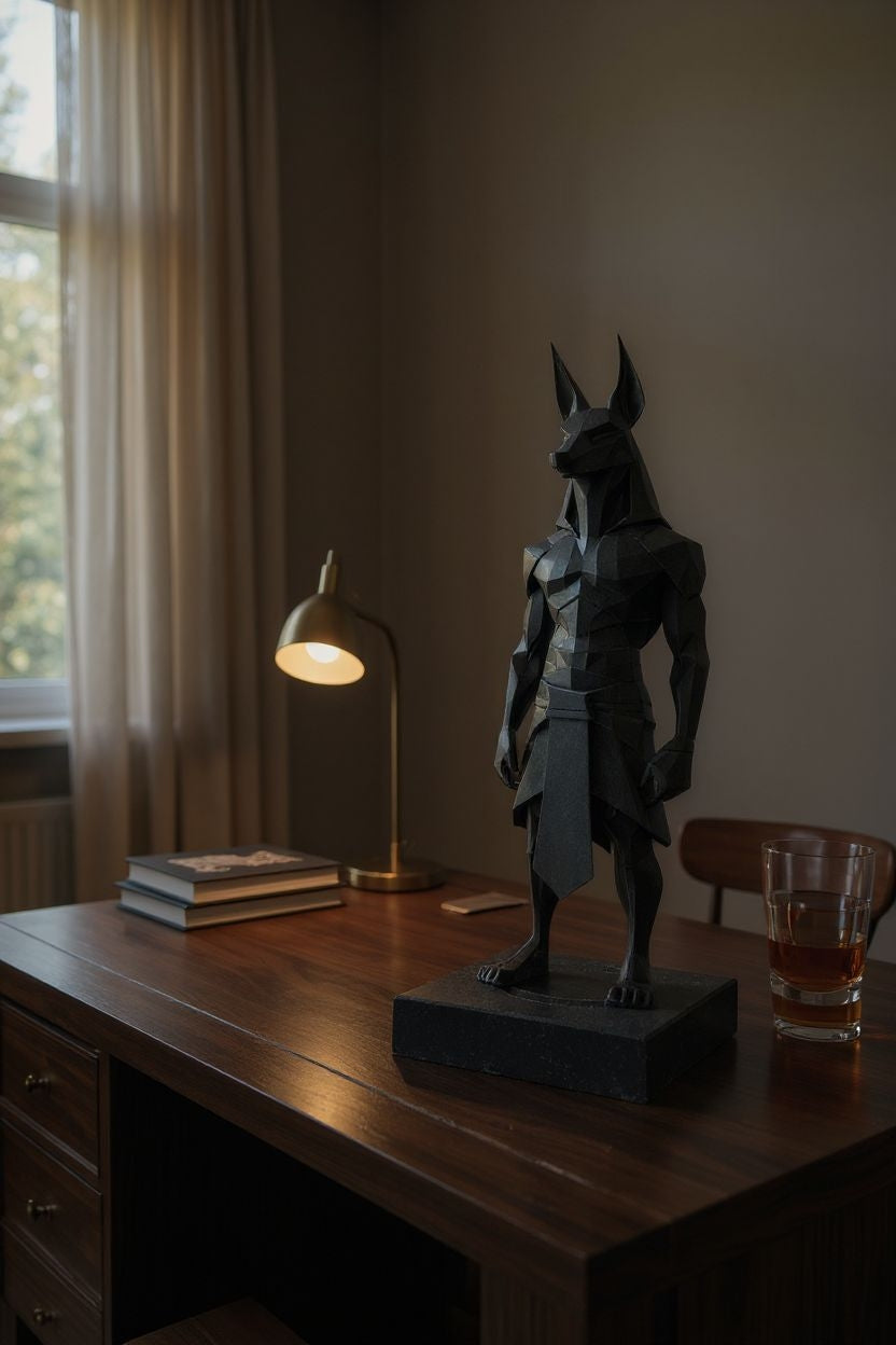 Sculpture Anubis Low-Poly