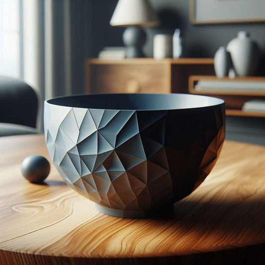 Bol Prismatique Low Poly – géométrie et élégance moderne