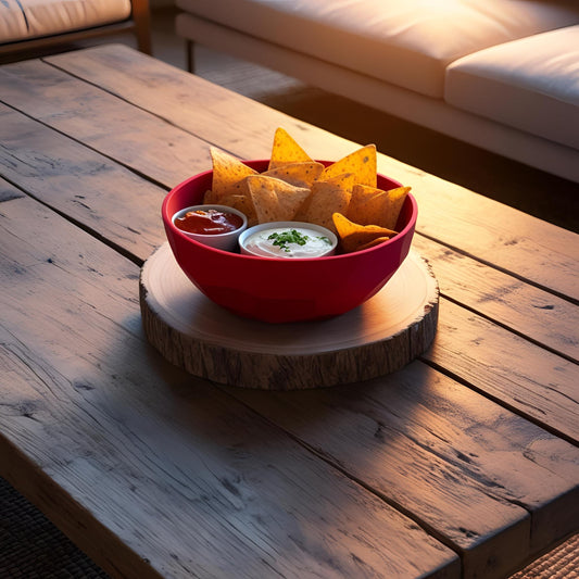 Bol apéritif "Nachos" Low Poly – pratique et convivial