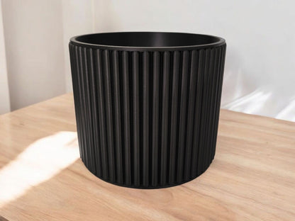 Organisateur cylindrique à rainures – Rangement élégant