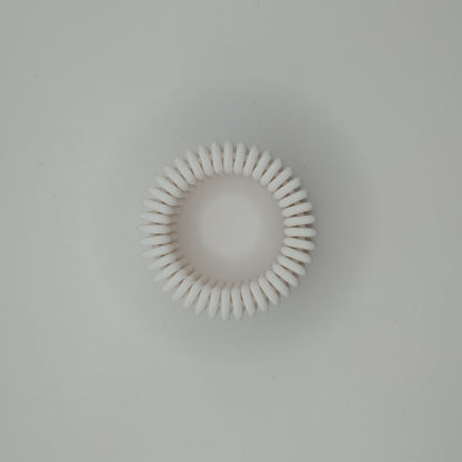 Porte-bougie Strio Cylindre – design côtelé et lumière apaisante