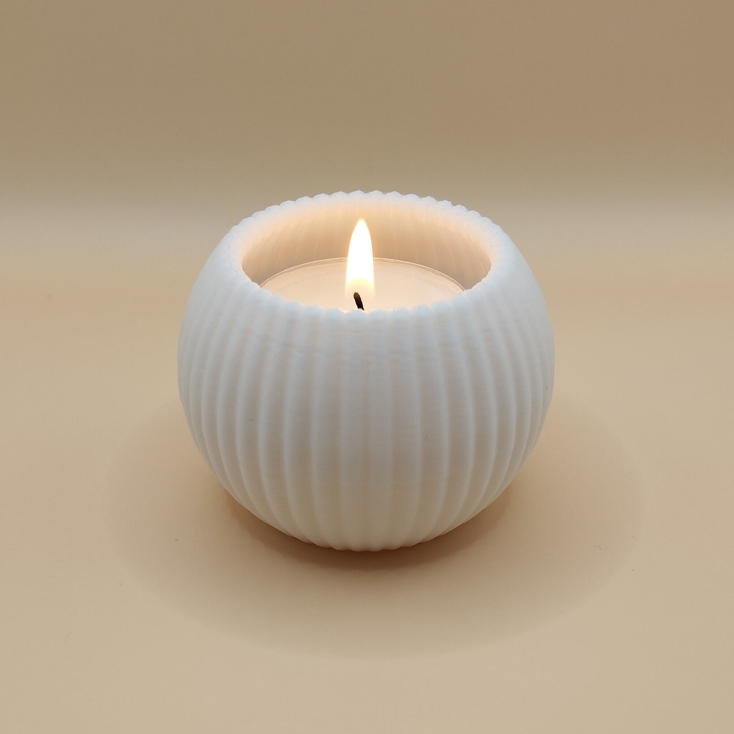 Porte-bougie Strio Sphere – douceur et lumière enveloppante