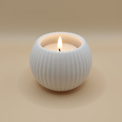 Porte-bougie Strio Sphere – douceur et lumière enveloppante