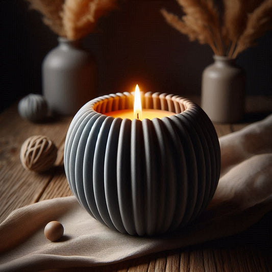 Porte-bougie Strio Sphere – douceur et lumière enveloppante