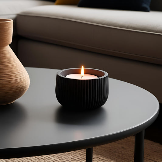 Porte-bougie Strio Mini – design sobre et moderne