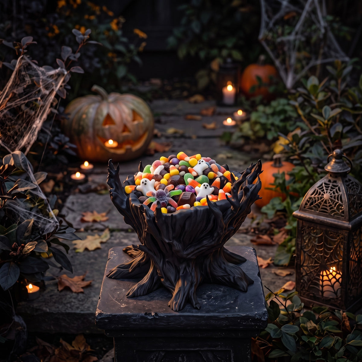 Coupelle à bonbons « Arbre Effrayant » d'Halloween - vue 4