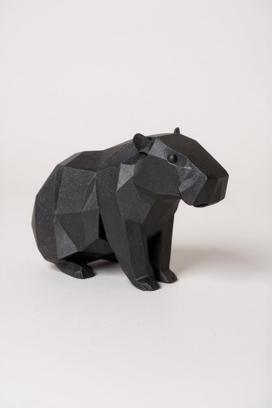 Sculpture Capybara géométrique
