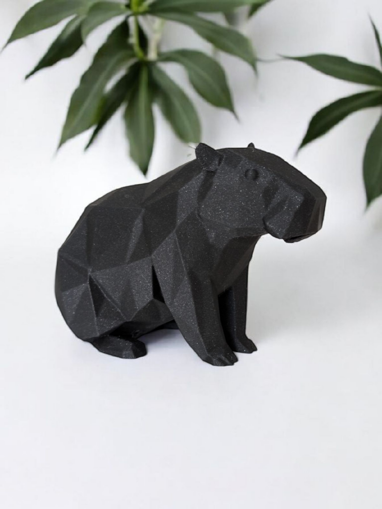 Sculpture Capybara géométrique