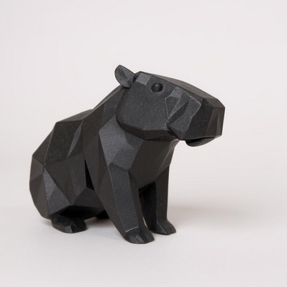 Sculpture Capybara géométrique