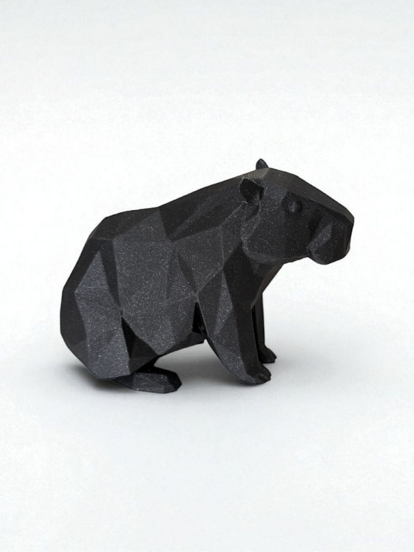 Sculpture Capybara géométrique