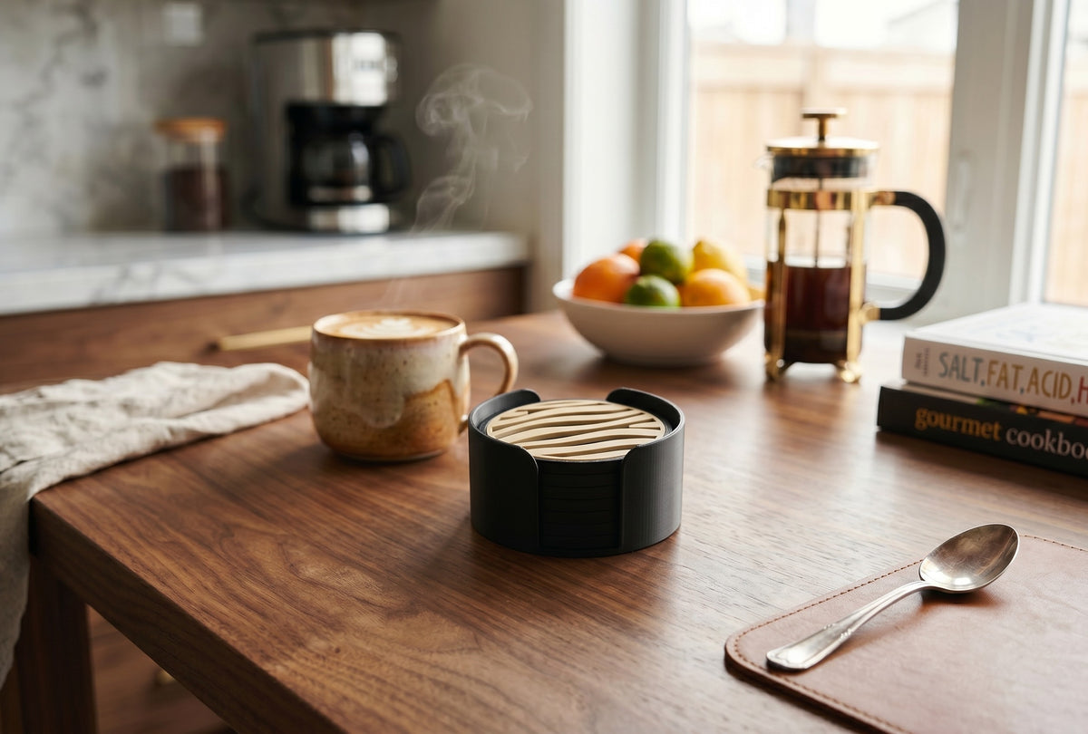 Set de sous-verres à texture zèbre - vue 1