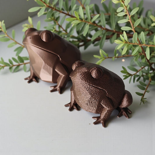 Sculpture « Grosse Grenouille Low Poly » - vue 1