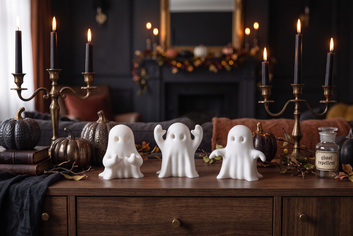 Trio de petits fantômes d'Halloween - vue 1