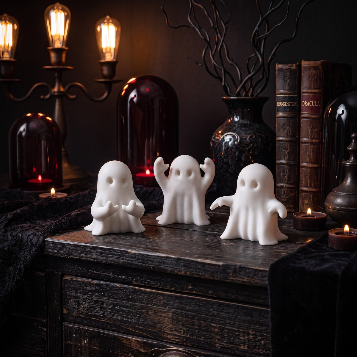 Trio de petits fantômes d'Halloween - vue 2