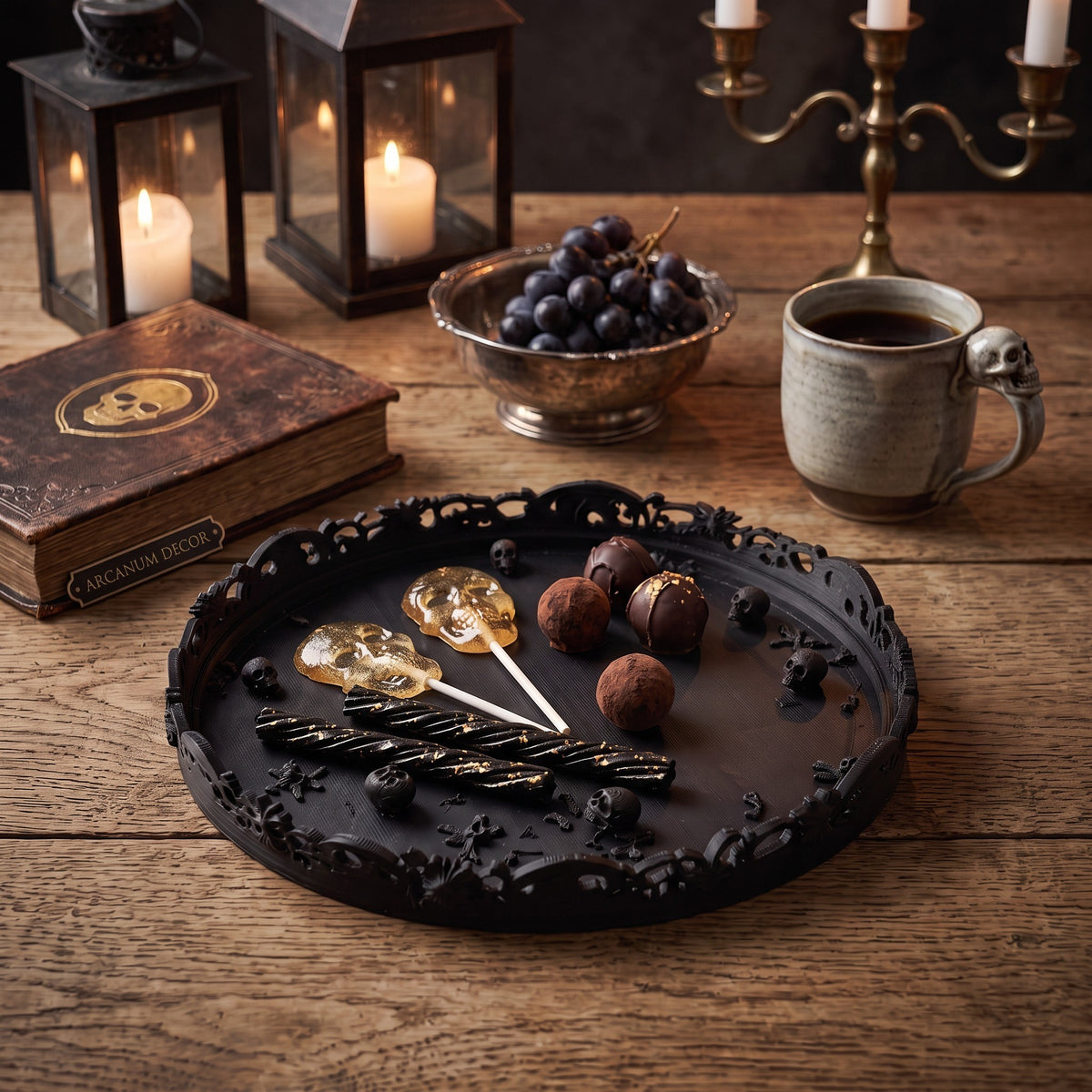 Plateau de style gothique - vue 3