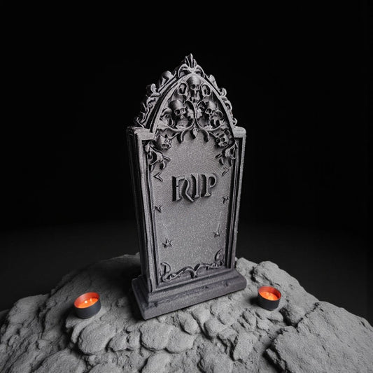 Pierre tombale effrayante d'Halloween - vue 1