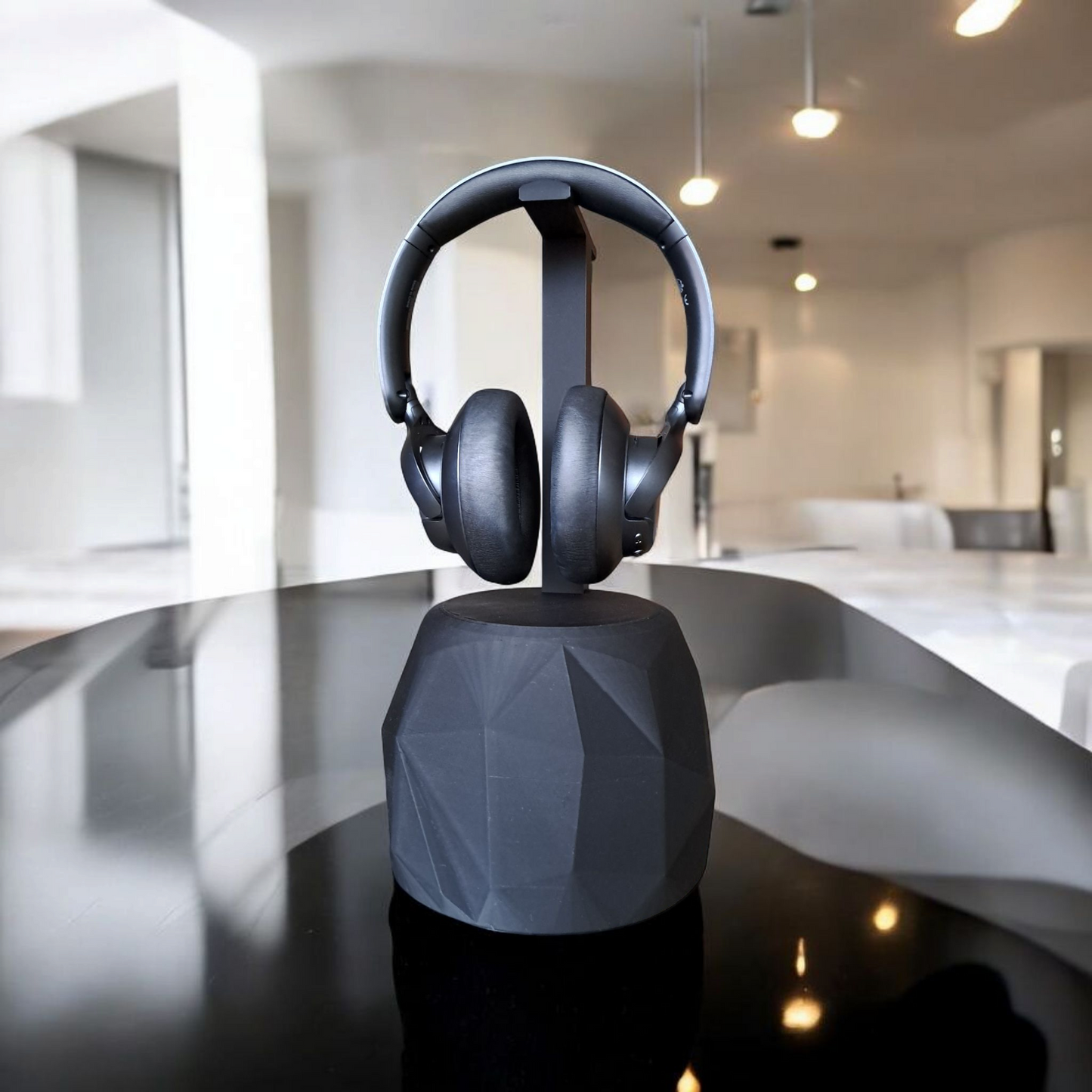 Support de casque "The Rock" Low Poly