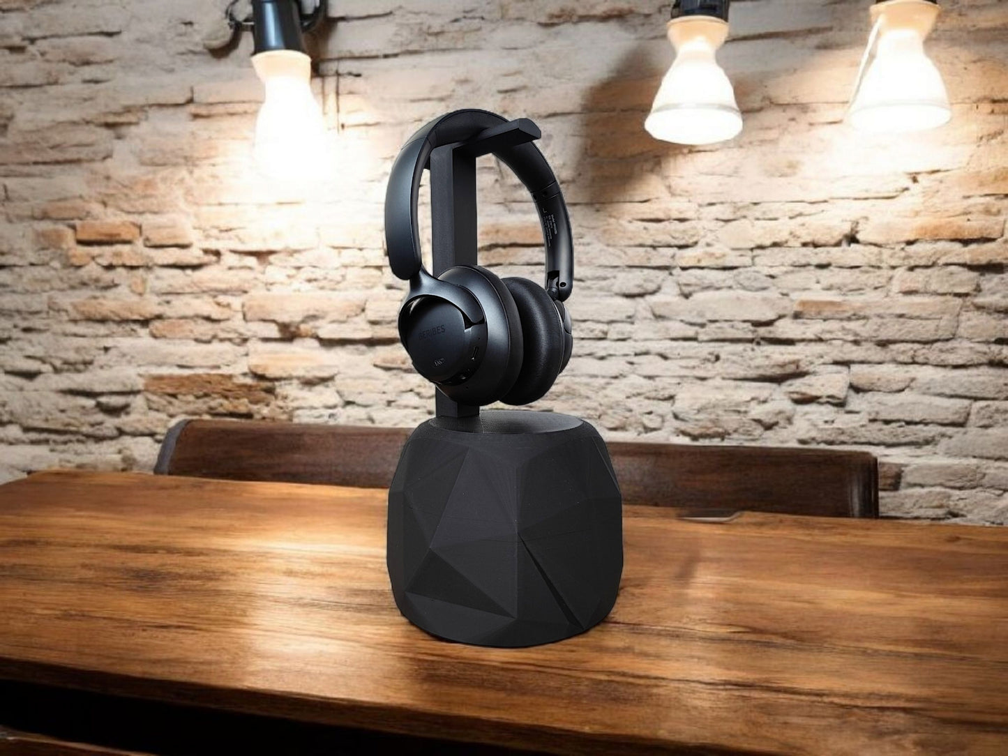 Support de casque "The Rock" Low Poly