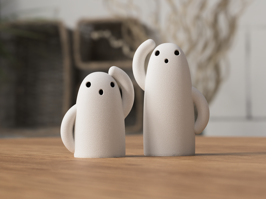 Fantômes Haniwa lumineux – Décoration Halloween inspirée du Japon en impression 3D