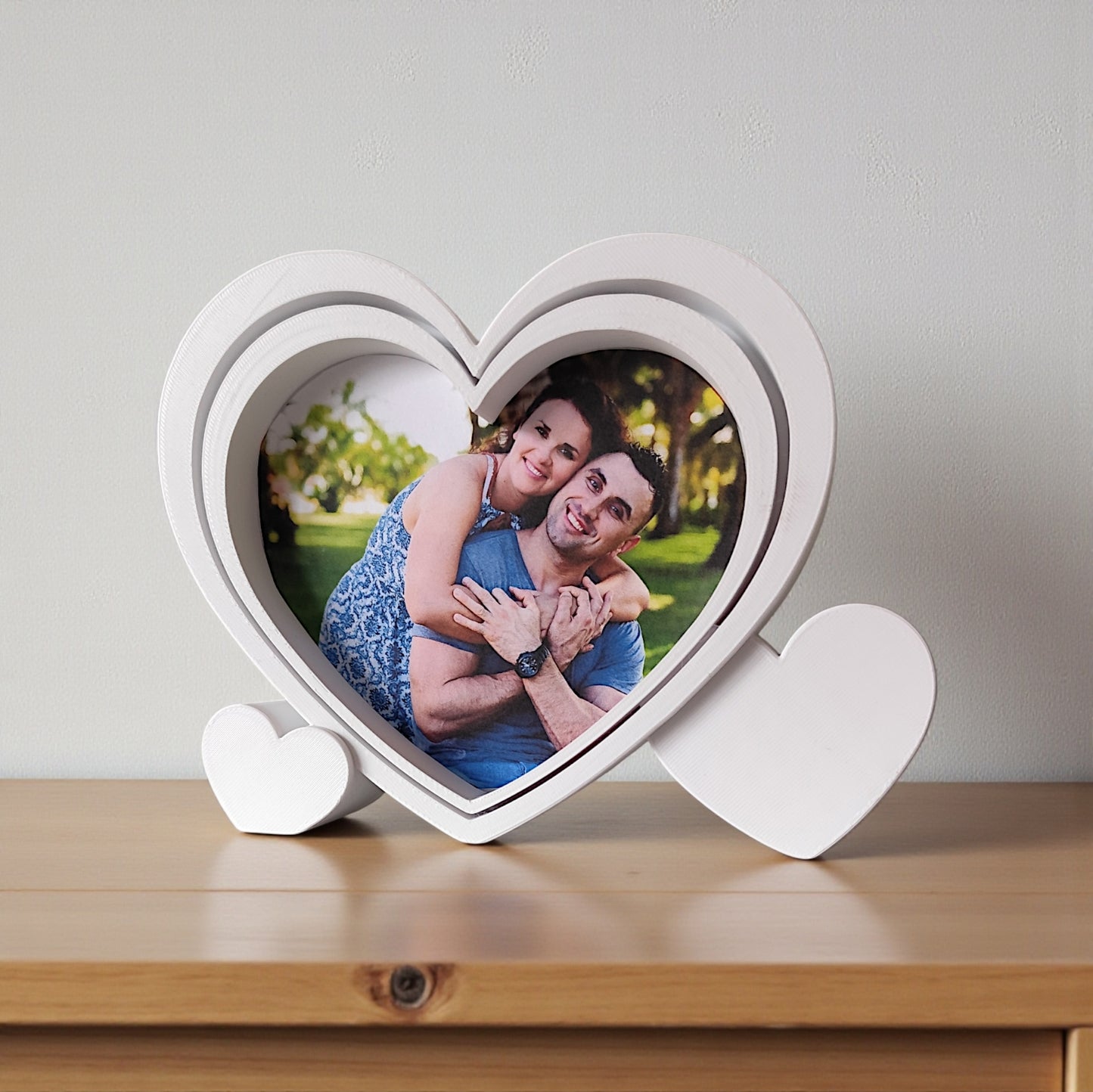 Cadre photo en forme de coeur