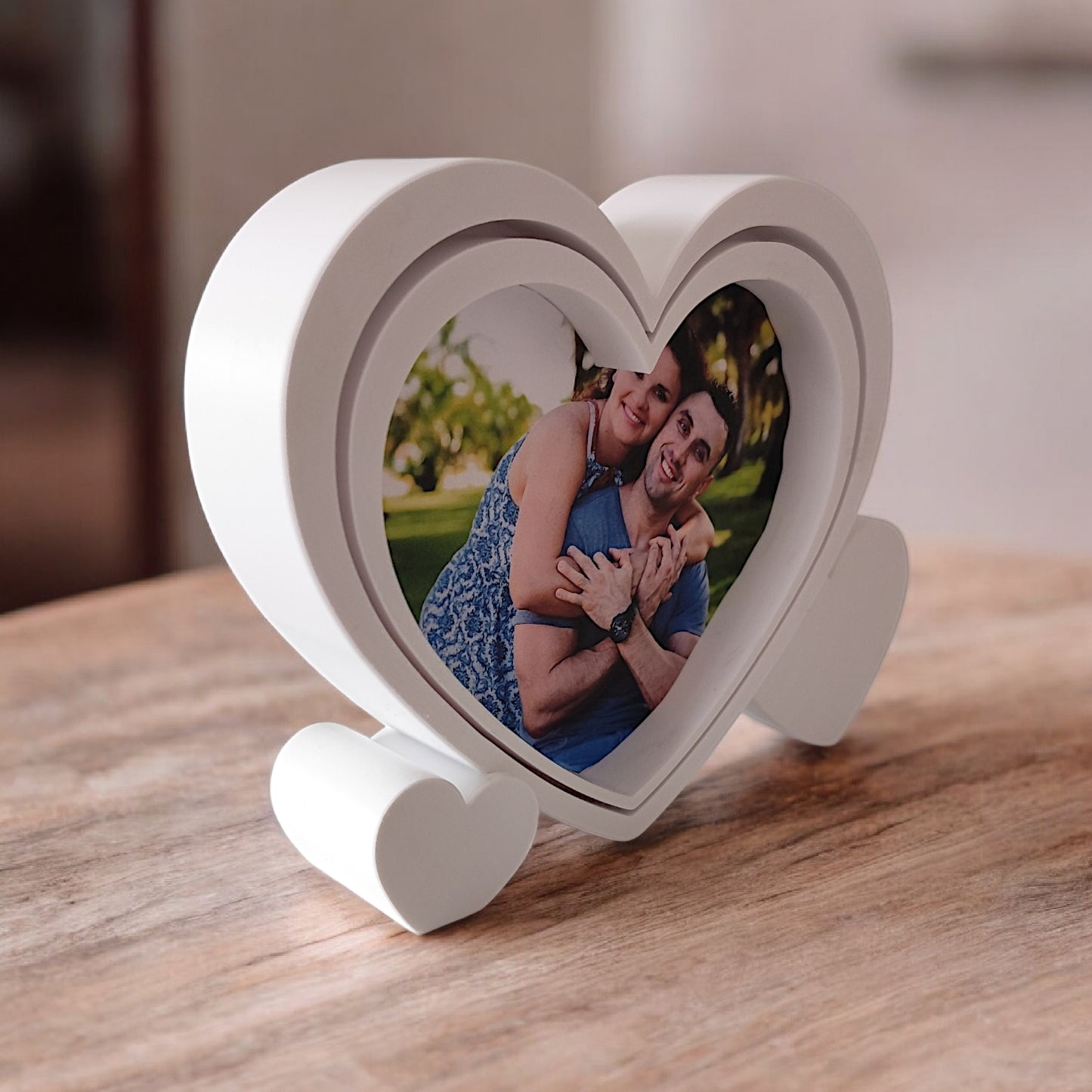 Cadre photo en forme de coeur