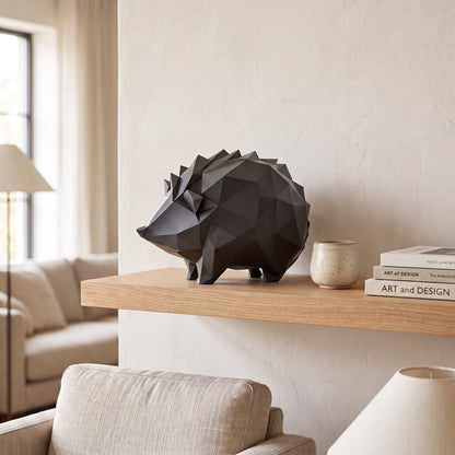 Hérisson low poly – Sculpture géométrique en impression 3D