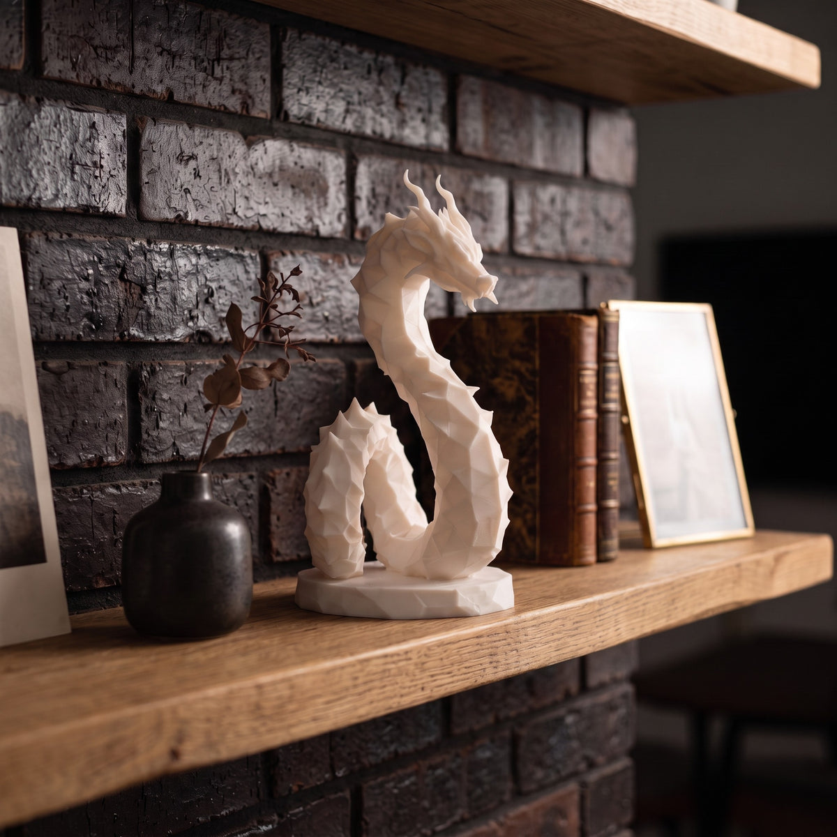 Sculpture « Dragon Hydre Low Poly » - vue 2
