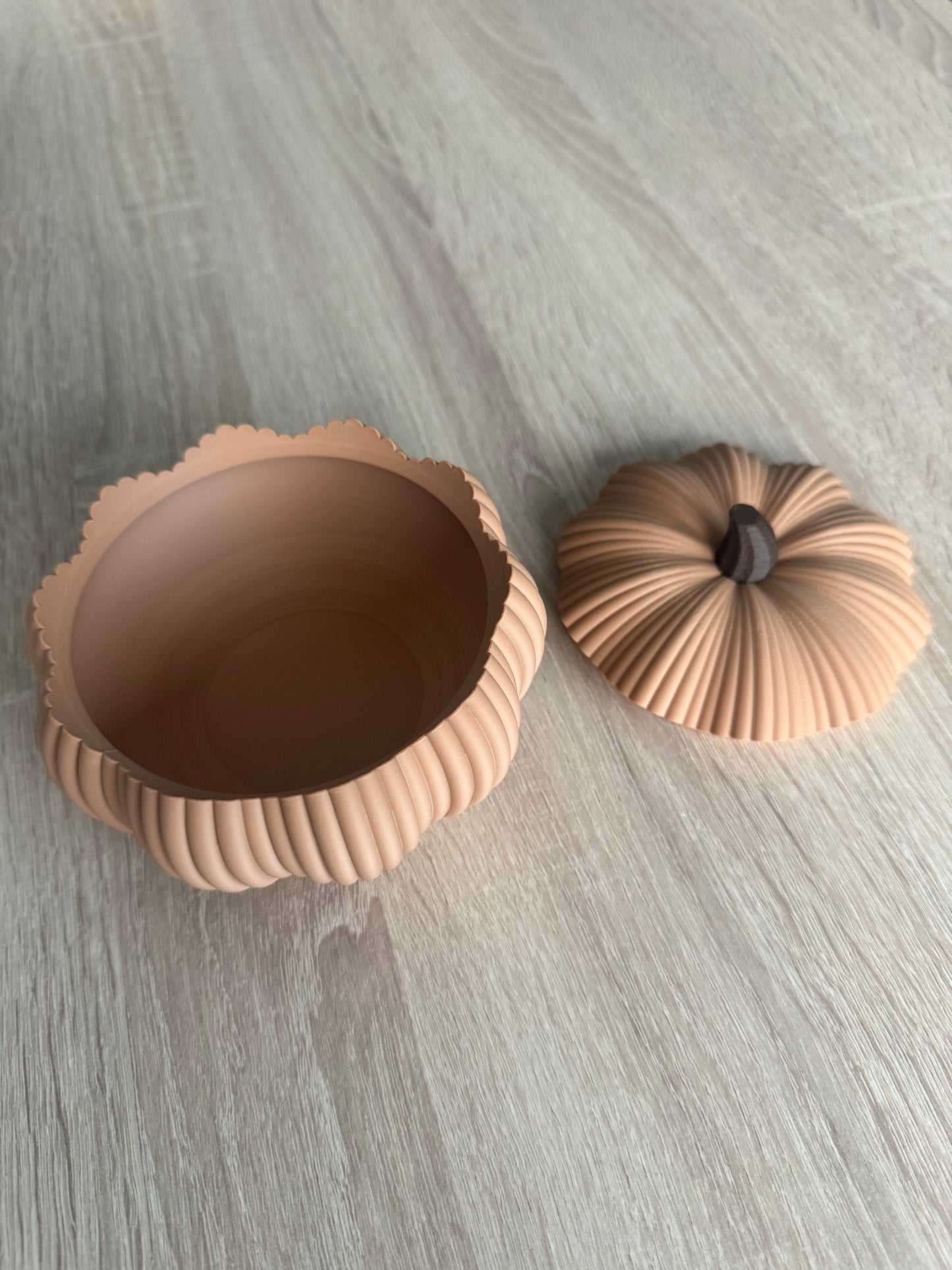 Bol citrouille avec couvercle – Bonbonnière déco Halloween et automne en impression 3D