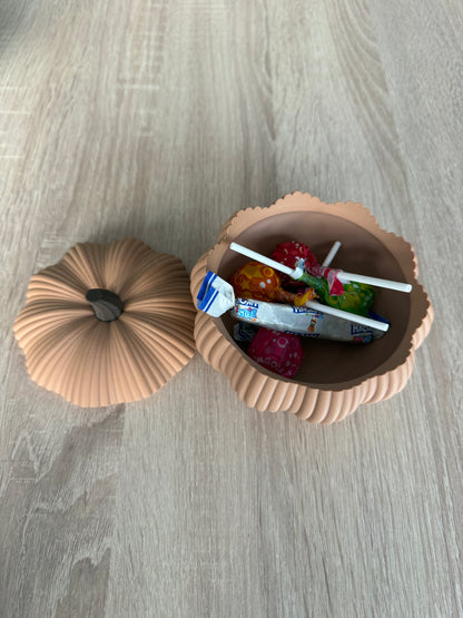 Bol citrouille avec couvercle – Bonbonnière déco Halloween et automne en impression 3D