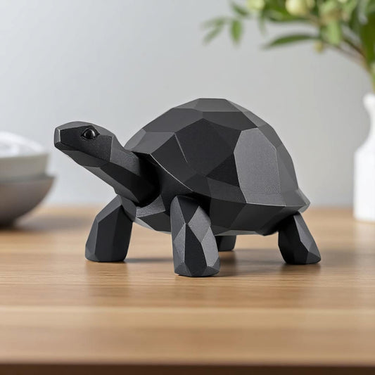 Sculpture « Tortue Marchante Low Poly » - vue 1