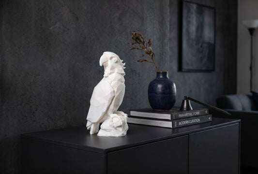 Sculpture « Perroquet Low Poly » - vue 1