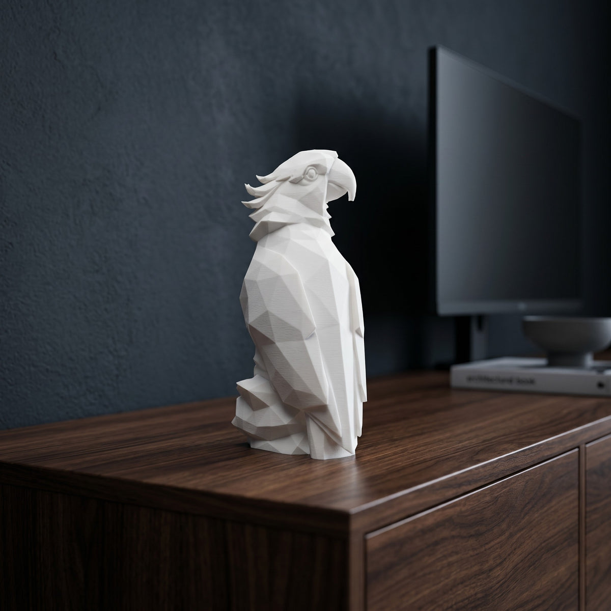 Sculpture « Perroquet Low Poly » - vue 3