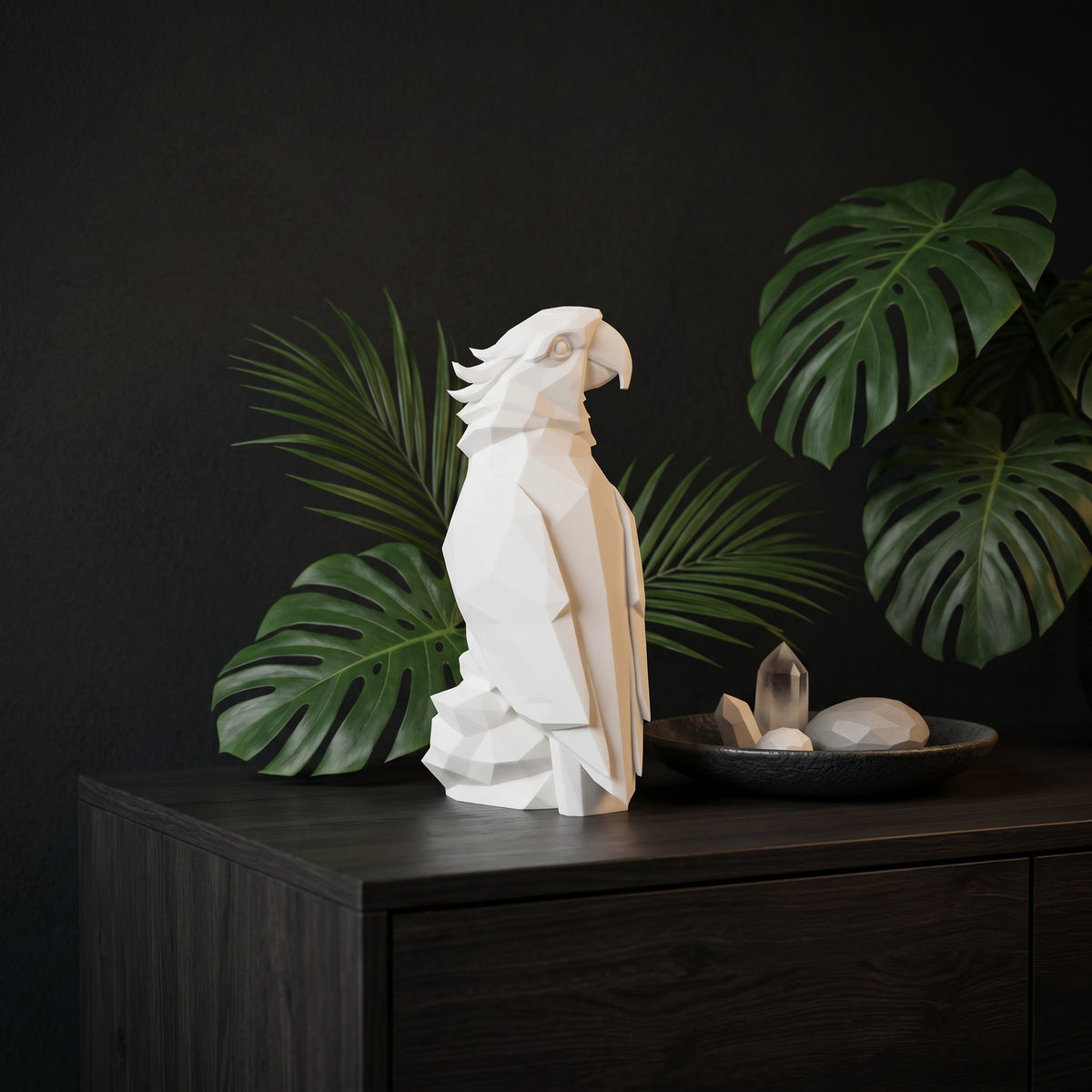 Sculpture « Perroquet Low Poly » - vue 4