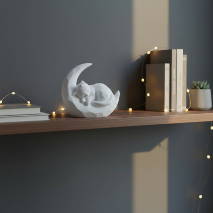 Sculpture « Chaton Endormi sur la Lune » - vue 2