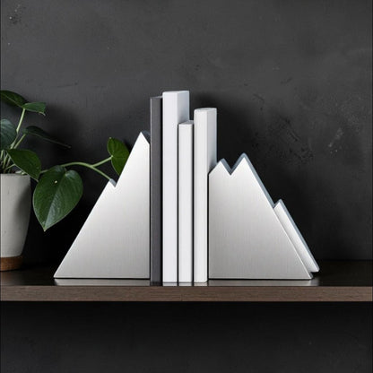 Serre-livres montagnes – Duo minimaliste en impression 3D