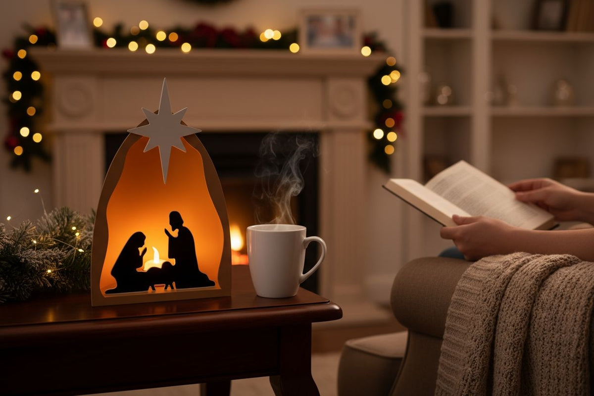 Crèche de Noël lumineuse à dôme diffuseur - vue 2