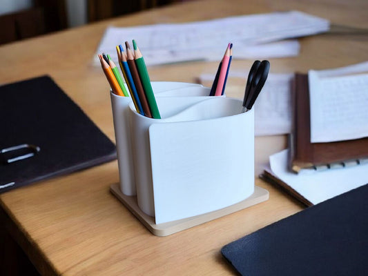 Organisateur de bureau courbé moderne - vue 1