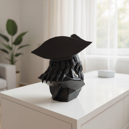 Sculpture « Buste de Pirate Low Poly » - vue 4